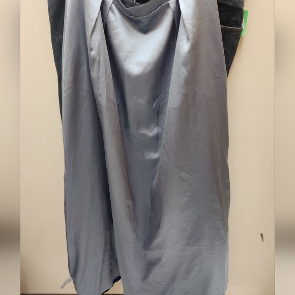 BODEN 100% silk colorblock maxi skirt black & blue long feminine classy US 10 - Picture 9 of 11